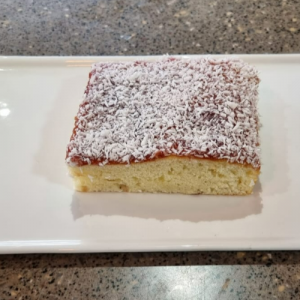 Jam Coconut Sponge pudding